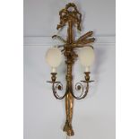 A GILTWOOD WALL CANDLE SCONCE
