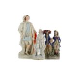 A COLLECTION OF THREE MID-19TH CENTURY STAFFORDSHIRE FLATBACK FIGURES