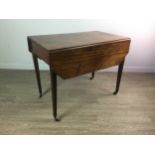 A REGENCY MAHOGANY PEMBROKE TABLE