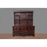 A 19TH CENTURY OAK DRESSER