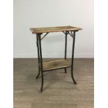 A BAMBOO OBLONG OCCASIONAL TABLE