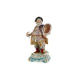 A MID-19TH CENTURY ENGLISH PORCELAIN FIGURE OF JOHN FALSTAFF