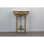 A 19TH CENTURY FRENCH GILT-WOOD PIER TABLE