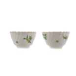 A PAIR OF EARLY 19TH CENTURY ENGLISH PORCELAIN TEA BOWLS