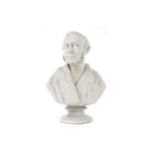 A COPELAND PARIAN WARE BUST OF JAMES SYME,