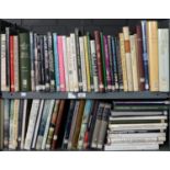 TWO SHELVES OF BOOKS, PRINCIPALLY ART AND ARCHITECTURE, EX PUBLIC LIBRARY