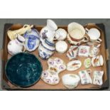 MISCELLANEOUS ORNAMENTAL CERAMICS, INCLUDING DERBY, MINTON AND AYNSLEY, ETC In generally good