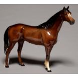 A BESWICK MODEL OF A HORSE, 31CM H, PRINTED MARK One foot chipped