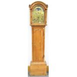 A GEORGE III PINE EIGHT DAY LONGCASE CLOCK, EARLY 19TH C, THE EARLIER ASSOCIATED MOVEMENT WITH
