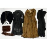 VINTAGE COSTUME.  A SMALL COLLECTION, 20TH C, INCLUDING FURS Mostly in reasonably good condition