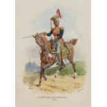RICHARD SIMKIN (1850-1926) - 3RD (THE KING'S OWN) REGIMENT OF (LIGHT) DRAGOONS, 1820, SIGNED AND