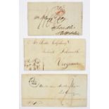 POSTAL HISTORY. GREAT BRITAIN. A COLLECTION OF COVERS AND ENTIRE LETTERS, 1790-1860'S, MANY TO A