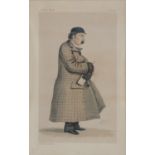 MISCELLANEOUS VICTORIAN AND LATER PRINTS, TO INCLUDE VANITY FAIR MEN OF THE DAY CARICATURES, OAK