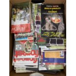 SOCCER MEMORABILIA. MISCELLANEOUS FOOTBALL PROGRAMMES, MAGAZINES AND PRINTED EPHEMERA, INCLUDING