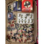 A W. BRITAIN'S BRITISH REGIMENTS HAND PAINTED METAL MODELS NOS 67235, BLACK WATCH HIGHLANDERS (