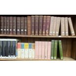 TWO SHELVES OF BOOKS, INCLUDING SETS AND PART SETS, R BAGWELL - IRELAND AND UNDER THE STUARTS,