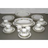 A ROYAL DOULTON BONE CHINA PASTORALE PATTERN DINNER SERVICE