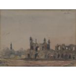 BRITISH SCHOOL, 1852 LOL BAGH DACCA (LOLBAGH FORT DACCA), INSCRIBED UPPER RIGHT, WATERCOLOUR, 22 X