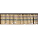 BINDINGS. CARLYLE (THOMAS) - COLLECTED WORKS OF THOMAS CARLYLE, 28 VOLS [ONLY OF 30], HALF TITLES,