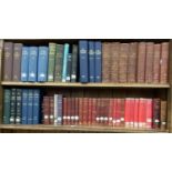 FIVE SHELVES OF BOOKS, INCLUDING SEVERAL SETS AND PART SETS INCLUDING RICHARD & SAUNDERS ROYAL AIR