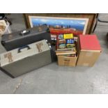 MISCELLANEOUS CHILDREN'S AND OTHER BOOKS, VINTAGE SUITCASES, ETC
