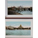 RUSSIA. TWO VIEW ALBUMS OF MOSCOW AND ST PETERSBURG, OBLONG, PICTORIAL TITLE AND NUMEROUS PHOTO