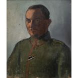 GERMAN SCHOOL - PORTRAIT OF AN IMPERIAL GERAMN ARMY OFFICER, BUST LENGTH, DATED 1915, OIL ON