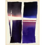 RALPH FREEMAN (1945-) - SHIBORI 1997 SIGNED WITH INITIALS, WATERCOLOUR, 38.5 X 28CM In the same good