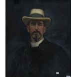 ALFRED ROBERT HAYWARD, RP (1875-1971) - PORTRAIT OF A CLERGYMAN, SIGNED AND DATED '08, OIL ON