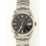 A ROLEX STAINLESS STEEL GENTLEMAN'S WRISTWATCH, OYSTER PERPETUAL AIR-KING-DATE, REF 5700, NO1379256,