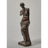 A FRENCH BRONZE STATUETTE OF THE VENUS DE MILO AFTER THE ANTIQUE,  BARBEDIENNE, PARIS, LATE 19TH