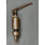 A BRASS 2" STEAM WHISTLE, 20TH C, 54CM H Condition reportAPPARENTLY COMPLETE