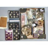 MISCELLANEOUS UNITED KINGDOM COINS, TO INCLUDE TWO EIIR PROOF SETS AND TWO BU SETS, BANK OF