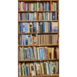SIX SHELVES OF BOOKS, MISCELLANEOUS GENERAL SHELF STOCK, TO INCLUDE BRITAIN IN PICTURES SERIES,