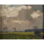 HERBERT ROLLETT, RBA (1872-1932) - LANDSCAPE, OIL SKETCH ON PANEL, 20.5 X 25.5CM Condition