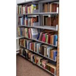 EIGHT SHELVES OF BOOKS, MISCELLANEOUS GENERAL SHELF STOCK, TO INCLUDE HISTORY, ROYALTY, LITERARY AND