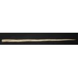 A NARWHAL TUSK, LATE 19TH C, 108.5CM L (CITES TRANSACTION SPECIFIC CERTIFICATE FOR COMMERCIAL
