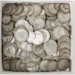 SILVER COINS.  UNITED KINGDOM PERIOD 1920-46, PRINCIPALLY HALFCROWNS, FLORINS AND SHILLINGS,