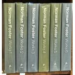 ARCHITECTURE.  NORMAN FOSTER WORKS - 6 VOLS, ILLUS, PRESTEL 2002-13