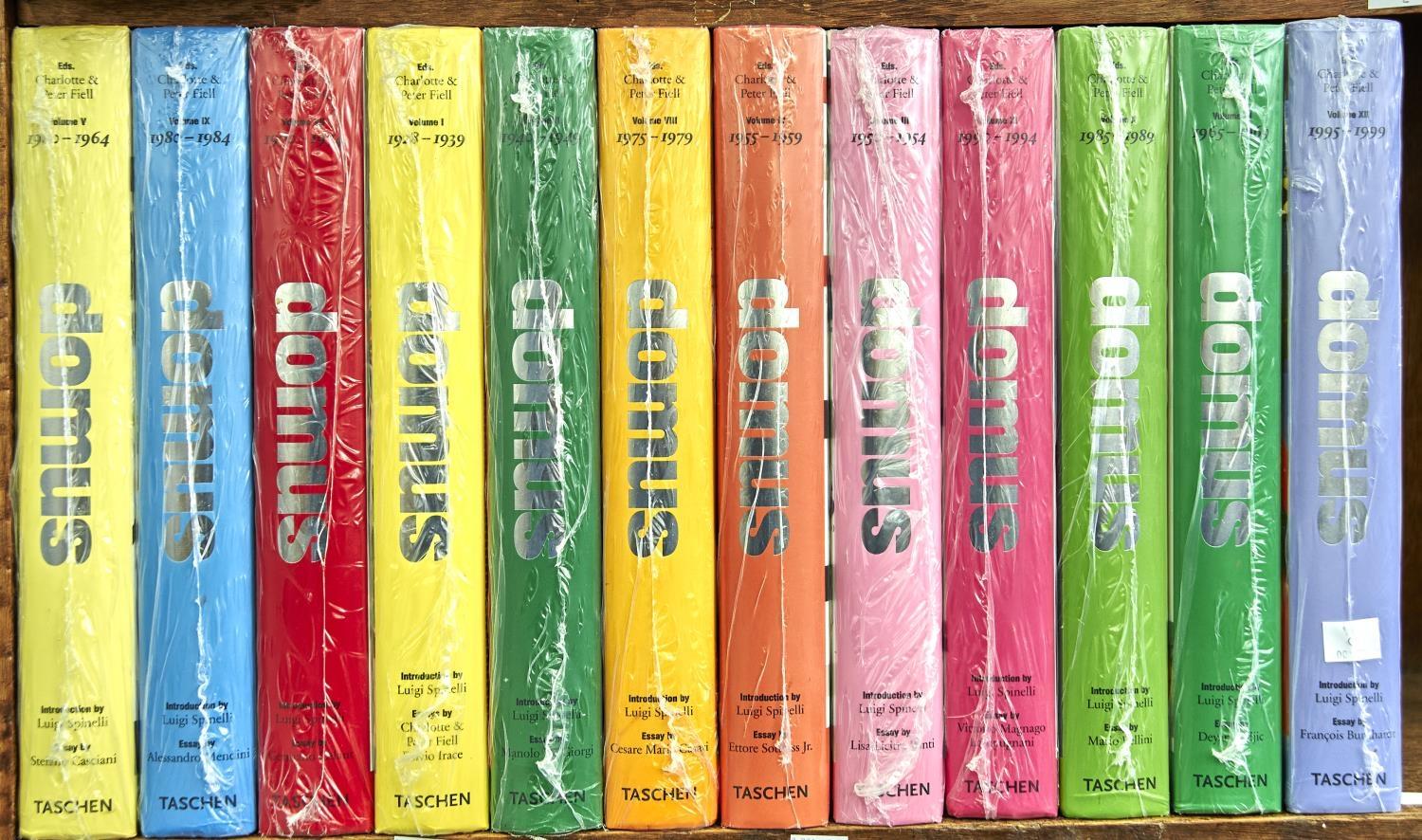 DOMUS INTERNATIONAL DESIGN REVIEW, TASCHEN EDITION 1960-99,  12 VOLS SHRINK WRAPPED, UNOPENED (12)