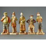 FIVE ROYAL WORCESTER FIGURES FROM THE  COUNTRIES OF THE WORLD SERIES, 1899, 1901 AND 1913,