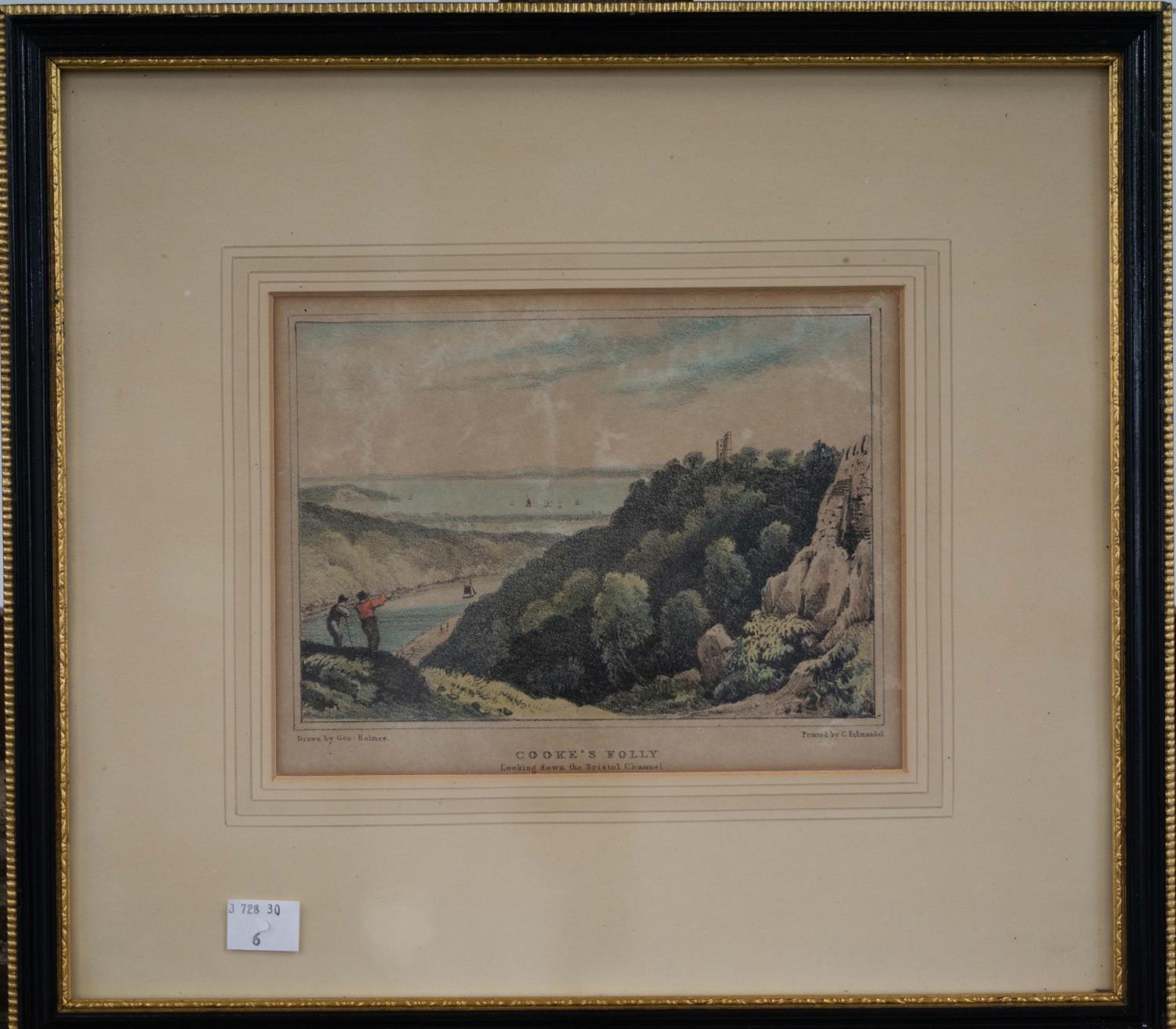 AFTER GEORGE HOLMES - VIEWS OF CLIFTON BRISTOL, A SET OF SIX, LITHOGRAPHS, PRINTED LATER,  HAND - Image 6 of 12