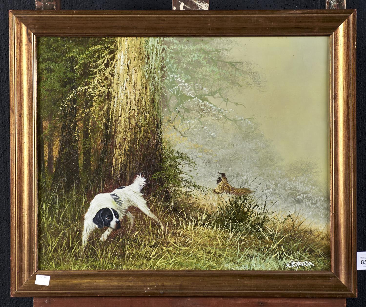 ENGLISH SCHOOL, 20TH-21ST CENTURY - GUN DOG AND GAME, INDISTINCTLY SIGNED, OIL ON CANVAS, 40 X - Image 2 of 3