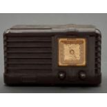A FADA BAKELITE MAINS RADIO, MODEL LW44, CIRCA MID 20TH C, ORIGINAL CARD BOX Apparently as new
