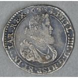 SPANISH NETHERLANDS, BRABANT, PHILIP IV, DUCATON, 1634, POSSIBLY A WRECK FIND, FINE+, WITH A BOLD