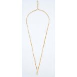 A 9ct gold multi-strand necklace, 41cm l, convention marked, 12.4g Good condition