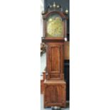 A mahogany eight day longcase clock, Jon. Benbow Northwood, early 19th c, with lunar work to the