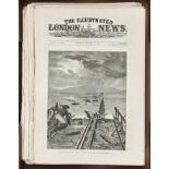 Victorian periodicals. The Illustrated London News and The Graphic, original parts, wood engravings,