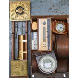 Miscellaneous vintage wood and other mantel clocks and timepieces, a H. J. Leak FM Trough-line MK3