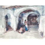 Sir William Russell Flint RA, PRWS, RSW (1880-1969) - The Unseen Target, lithograph, signed by the
